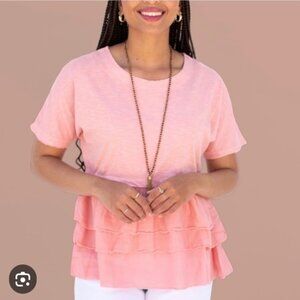 EVY’S TREE The Marcia Ruffle Peplum Top